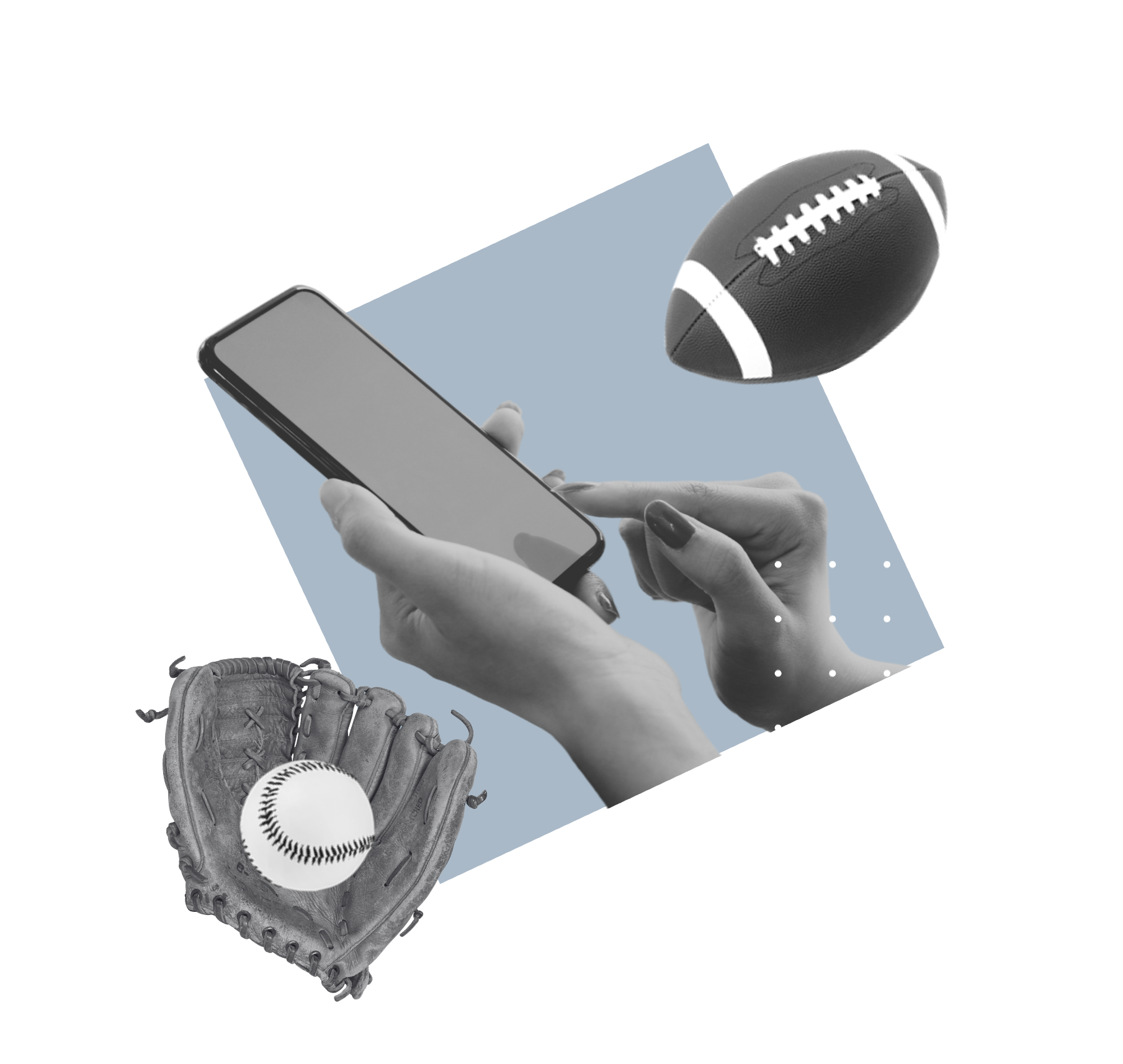 Sports and a phone used for prediction markets